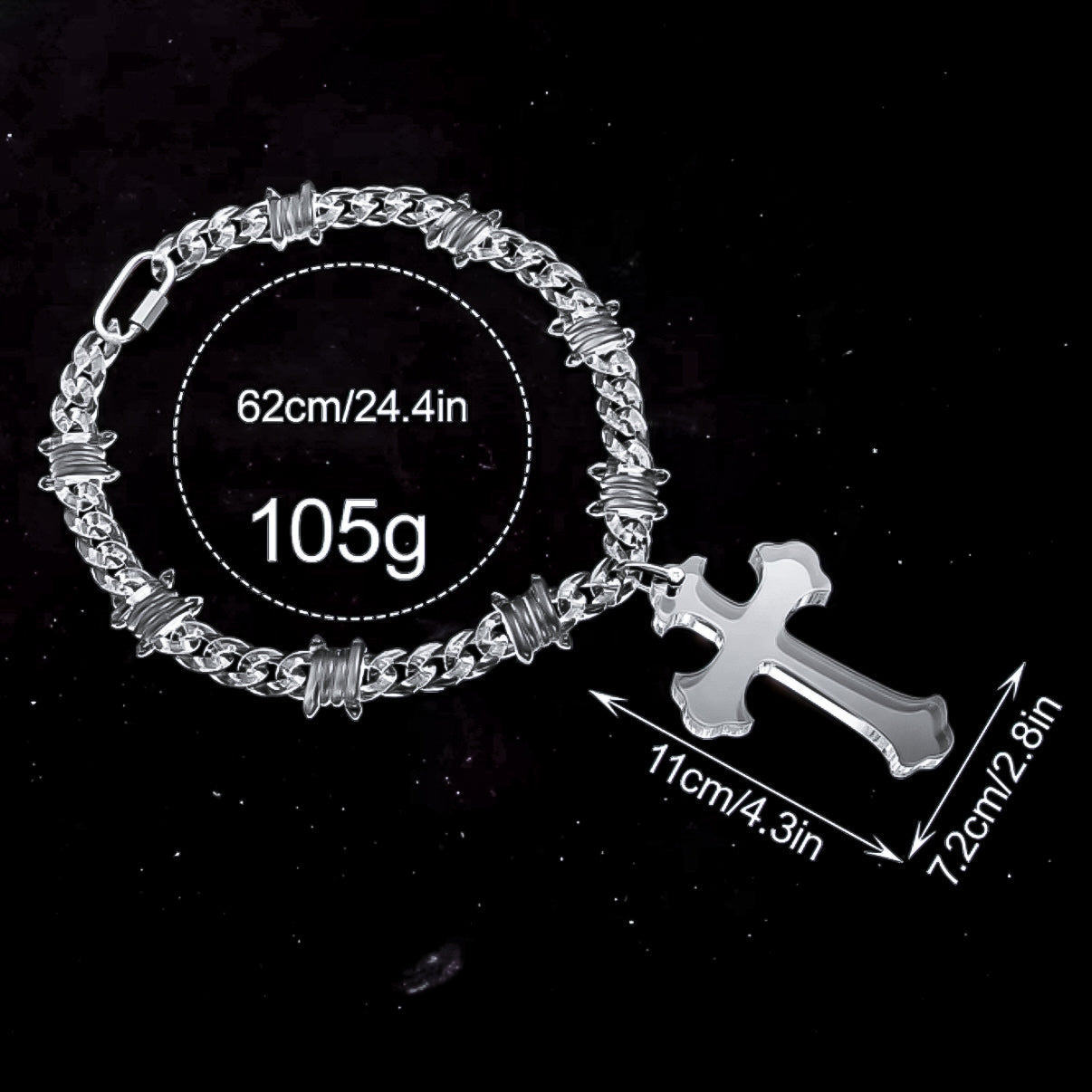 Phantom Cross Link Necklace