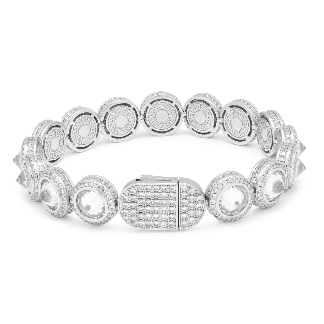 Spike Studded 12mm Tennis Bracelet