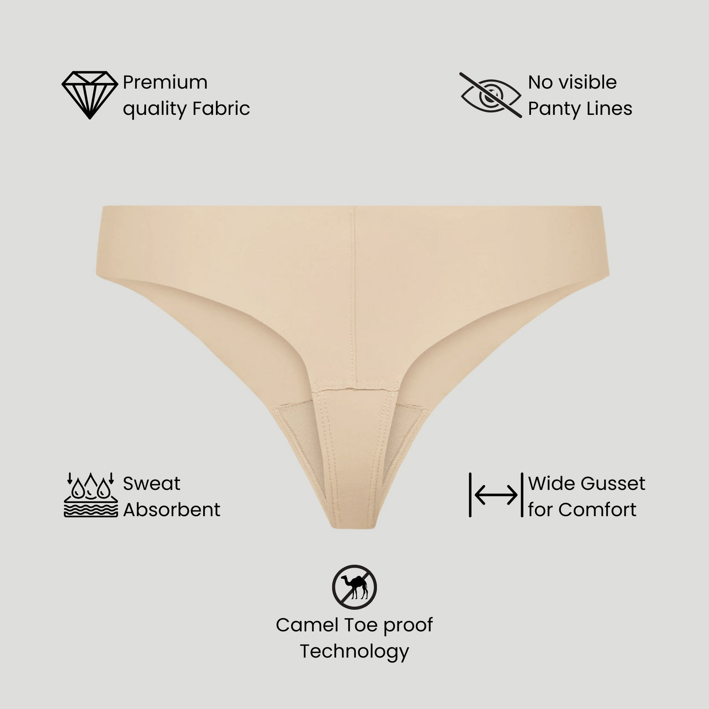 Enviso - Invisible Camel Toe Thong