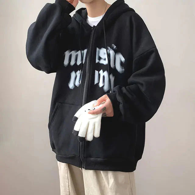 Y2K Rhinestone Zip-Up