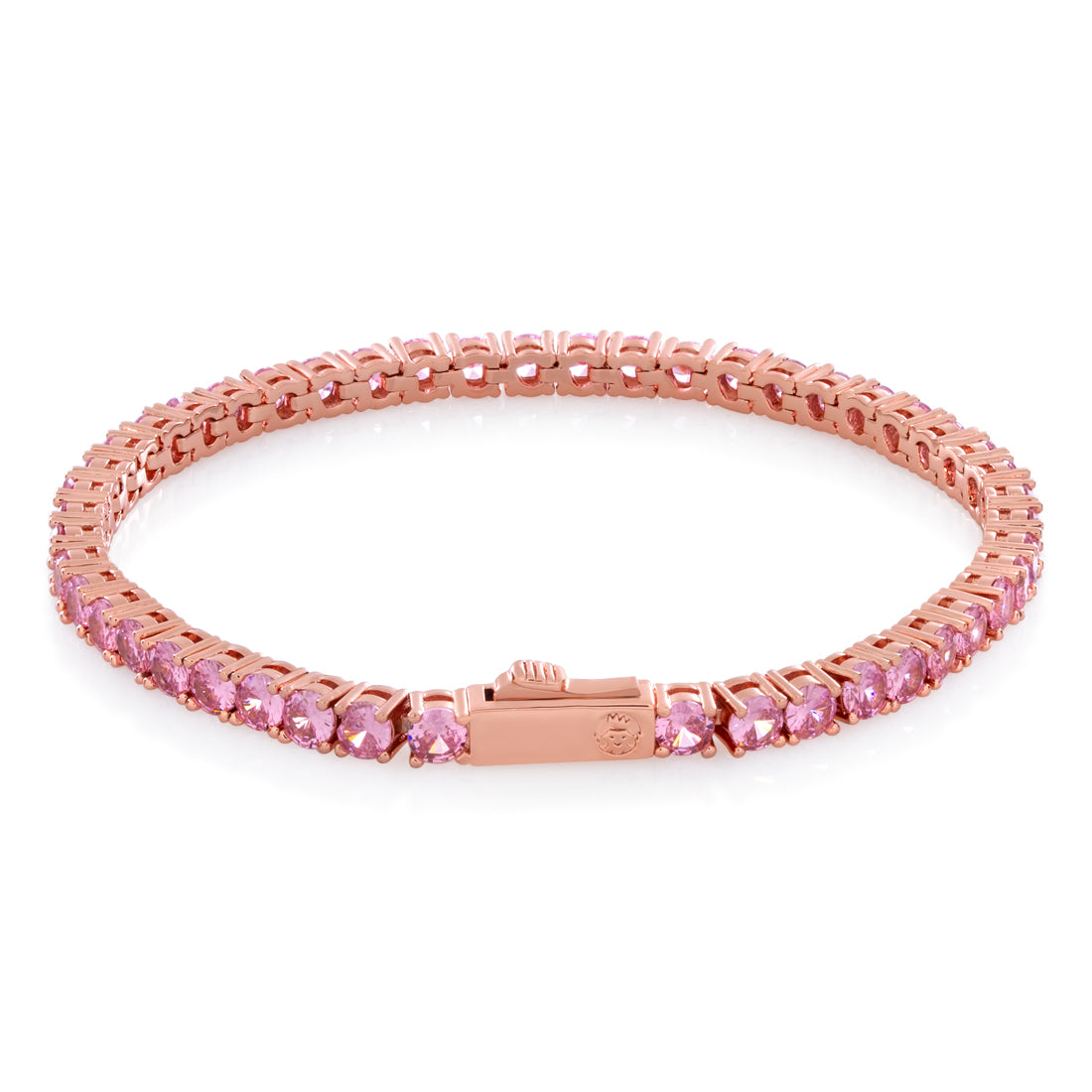 Pink 4mm Tennis Bracelet