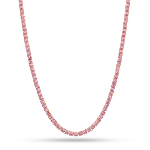 Pink 4mm Tennis Chain
