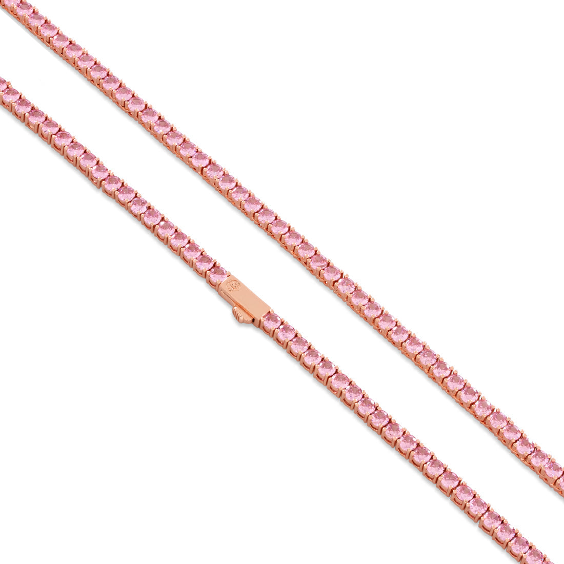 Pink 4mm Tennis Chain