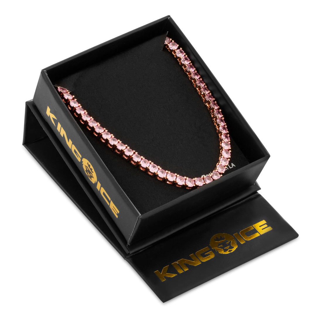 Pink 4mm Tennis Chain