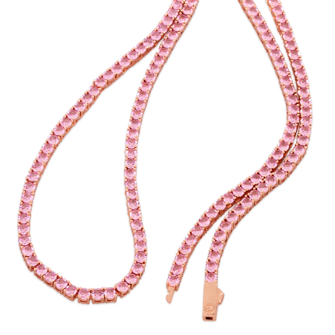 Pink 4mm Tennis Chain