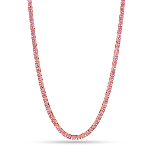Pink 5mm Tennis Chain