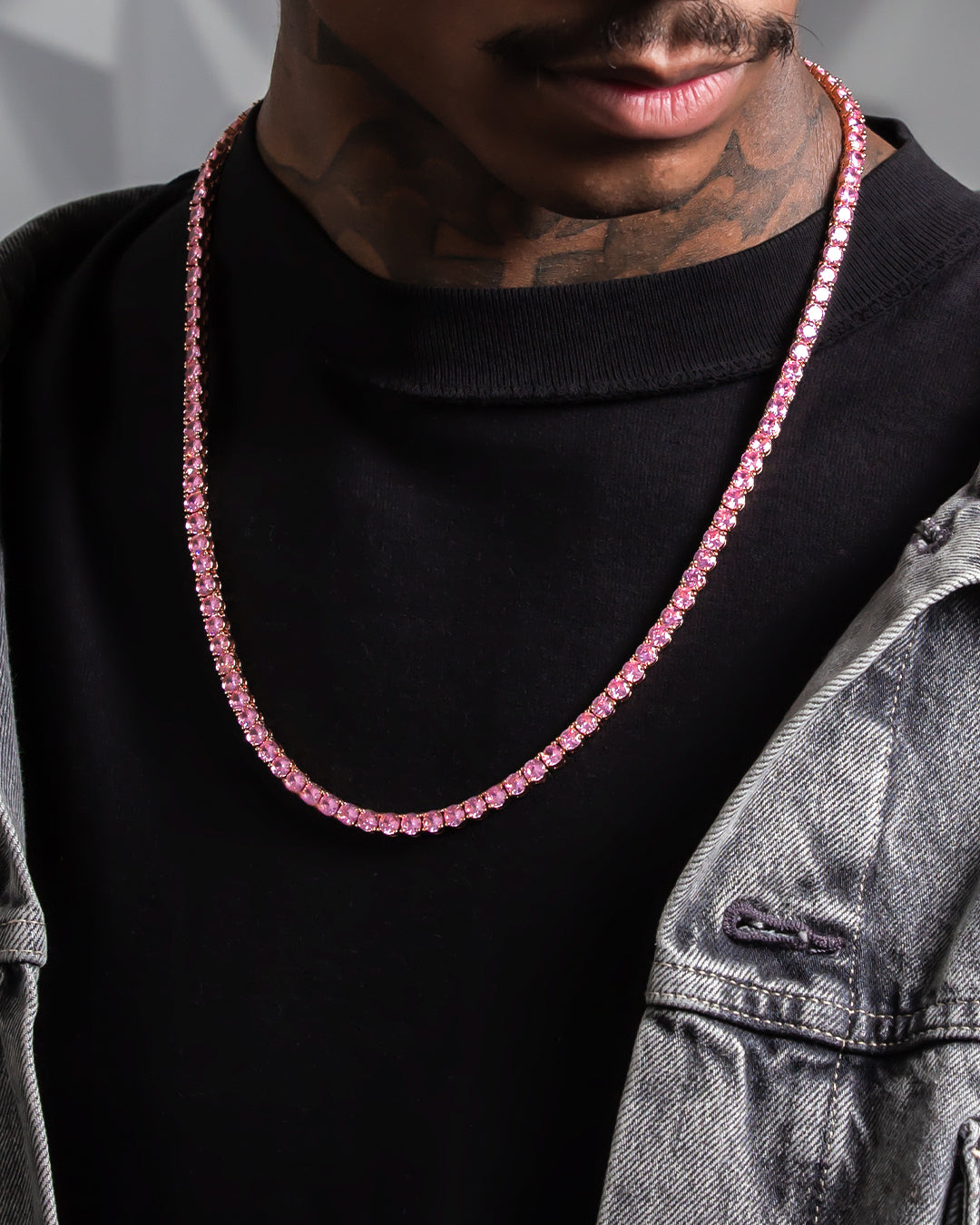 Pink 5mm Tennis Chain