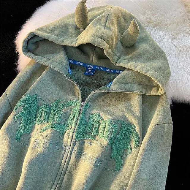Y2K Horned Hoodie