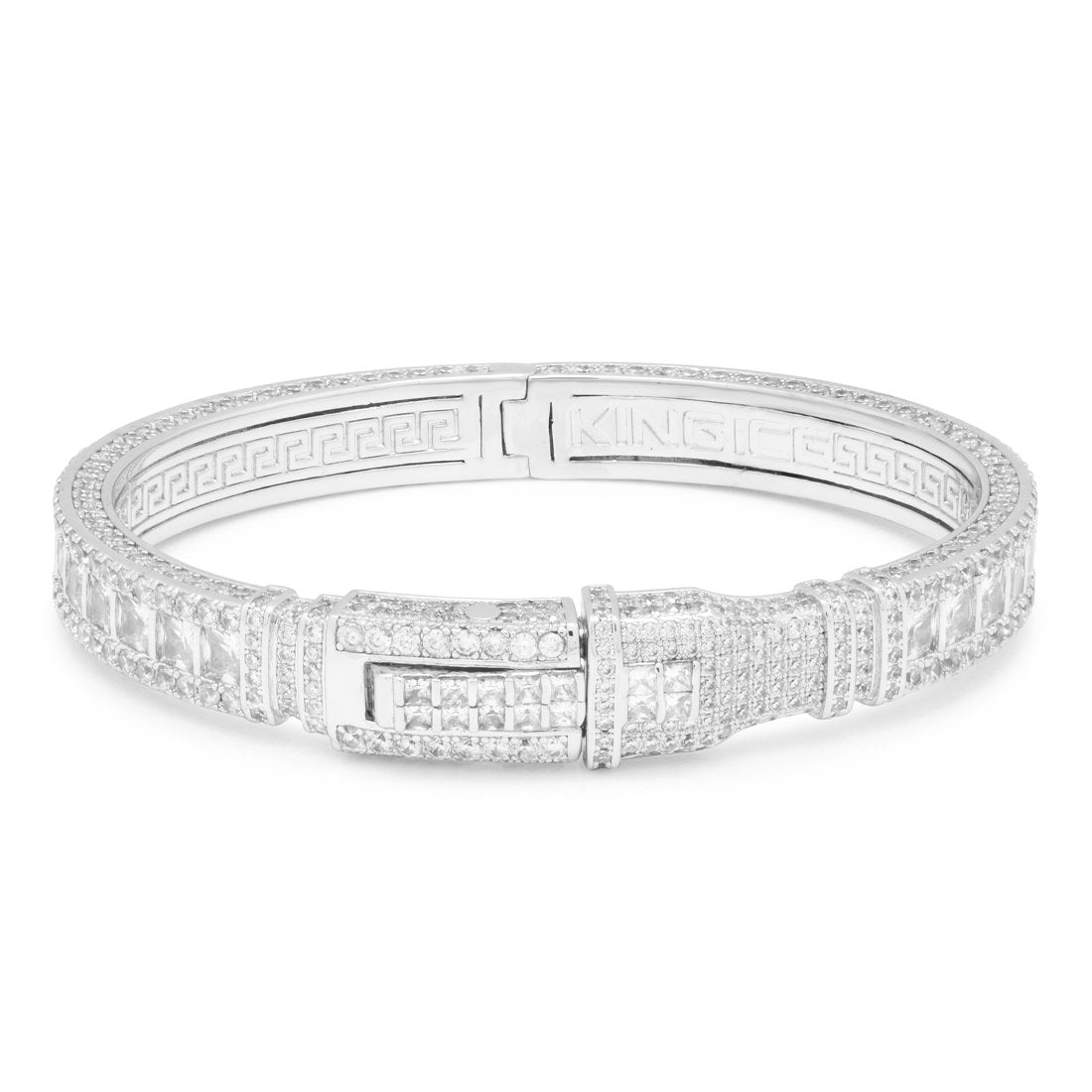 Princess Cut 8mm Bangle Bracelet
