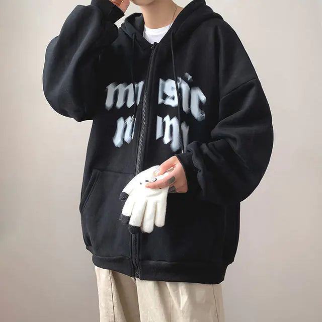 Y2K Rhinestone Zip-Up