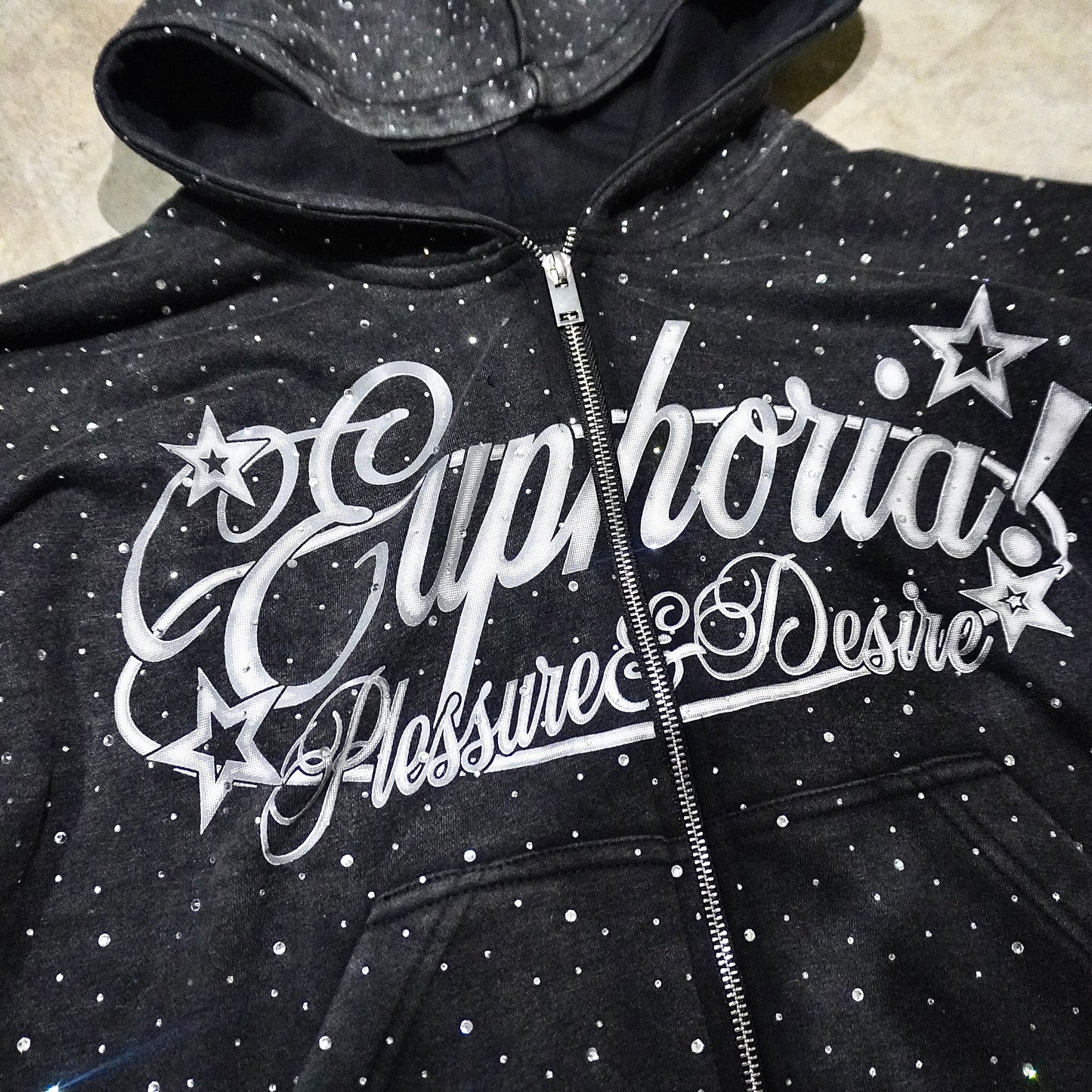 Diamond Zip Up - Gray