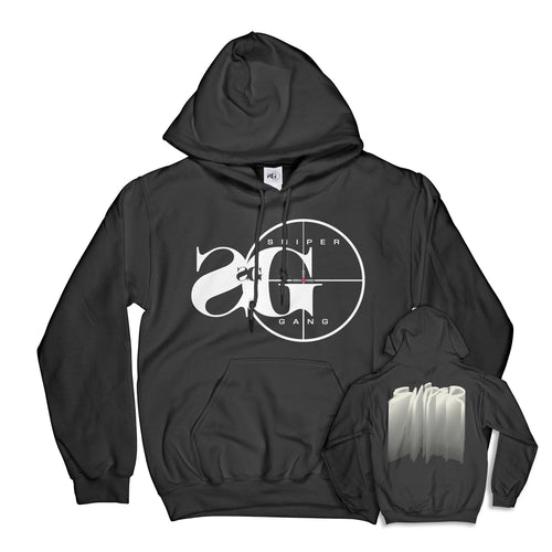 Hoodie: Sniper Gang Logo (Deluxe - Black)