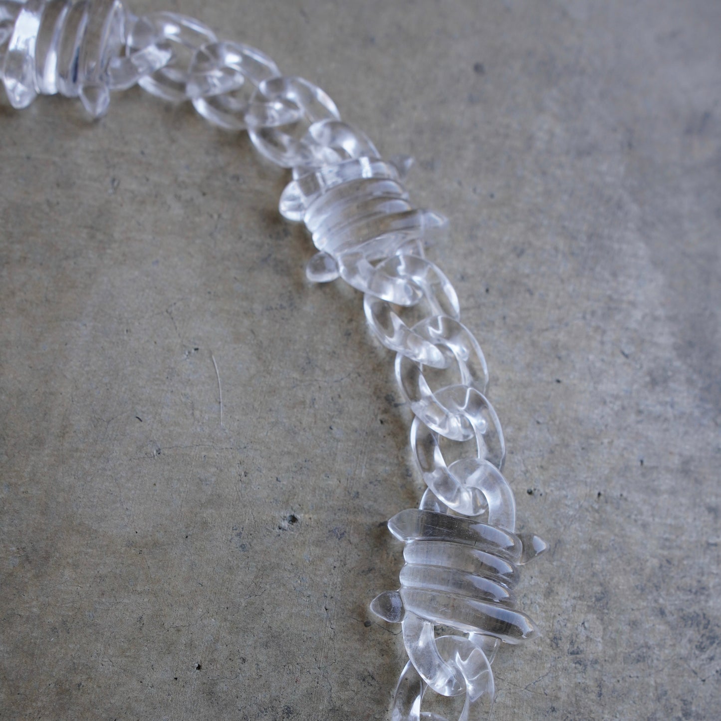 Cross Link Barbed Necklace