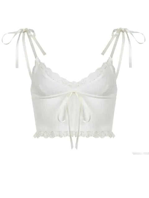 5★ netstar | Lace Crop Top