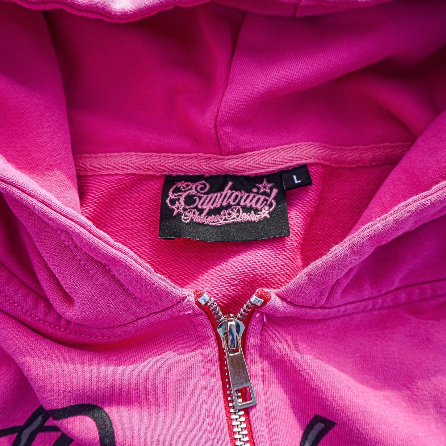 Pleasure & Desire Zip Up - Pink