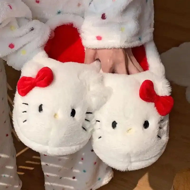Hello Kitty Fluffy Slippers