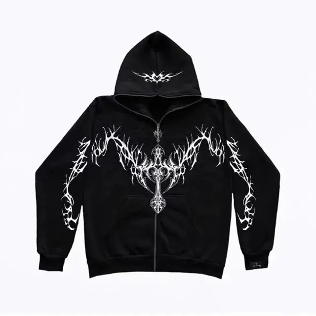 Y2K Grunge Zip-Up