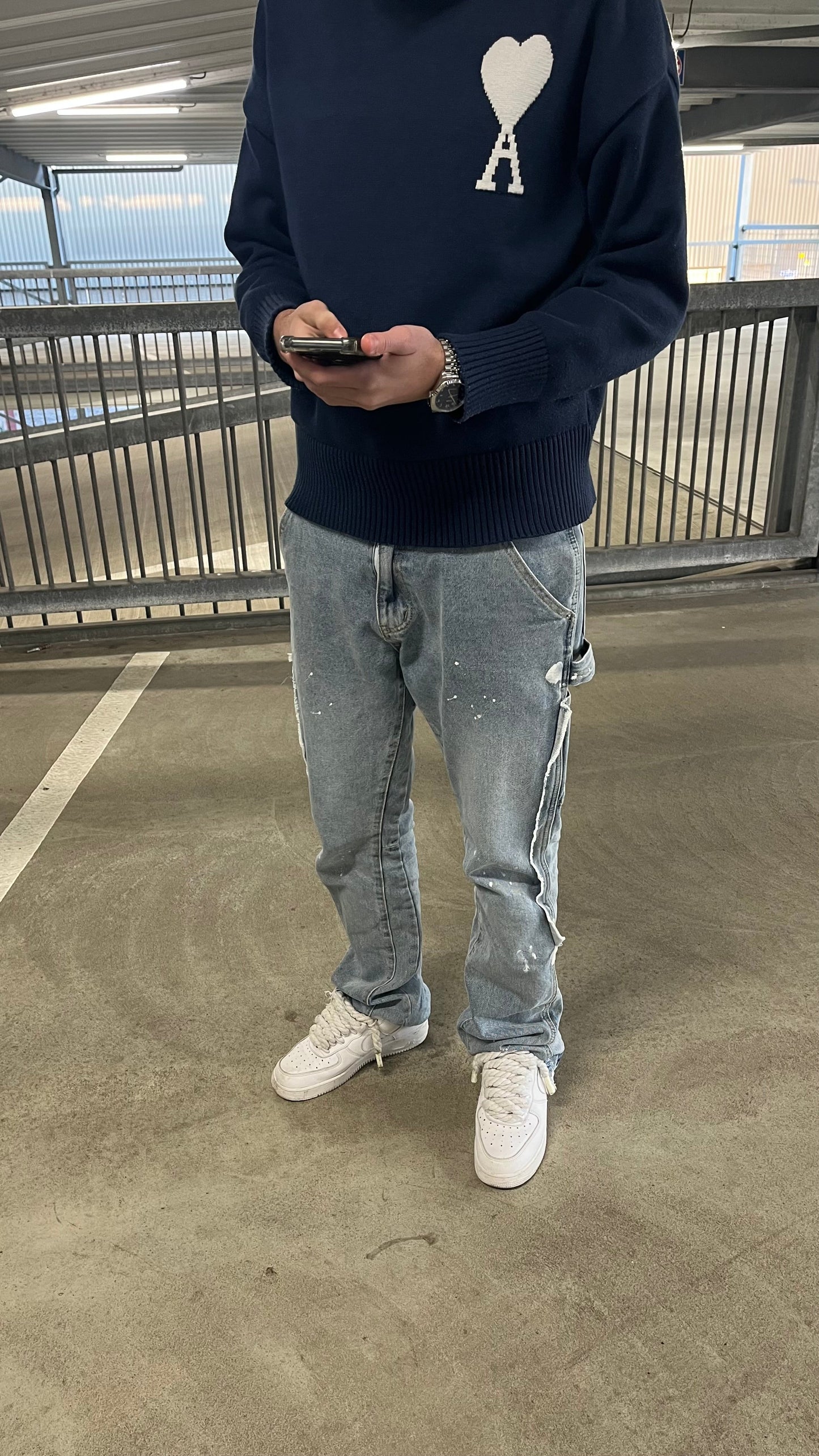 Y2K AMI - HEART SWEATER