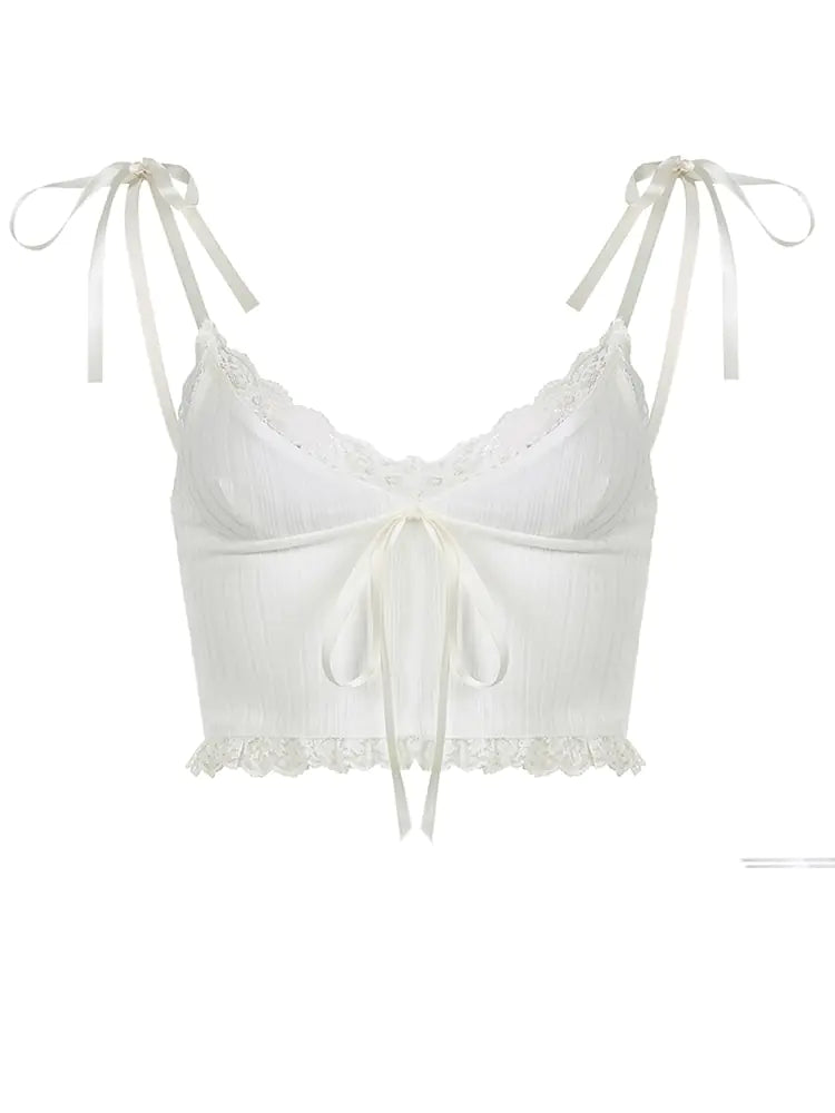 5★ netstar | Lace Crop Top