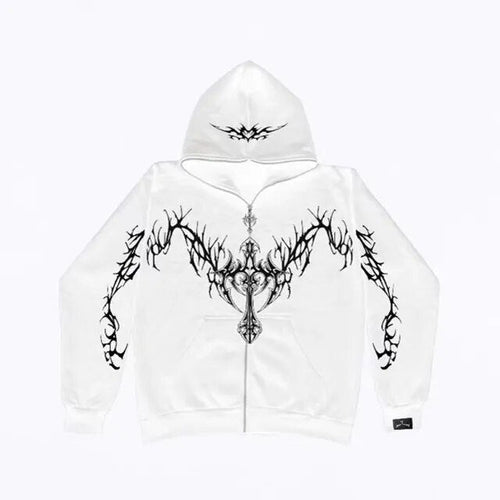 Y2K Grunge Zip-Up