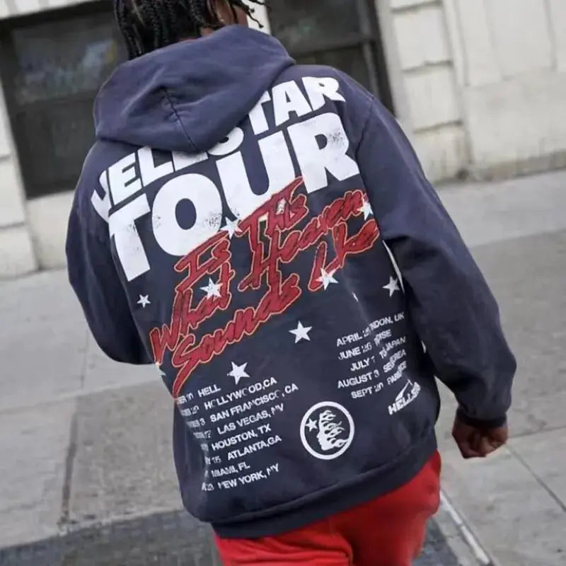 Hellstar Streetwear Grey Hoodie