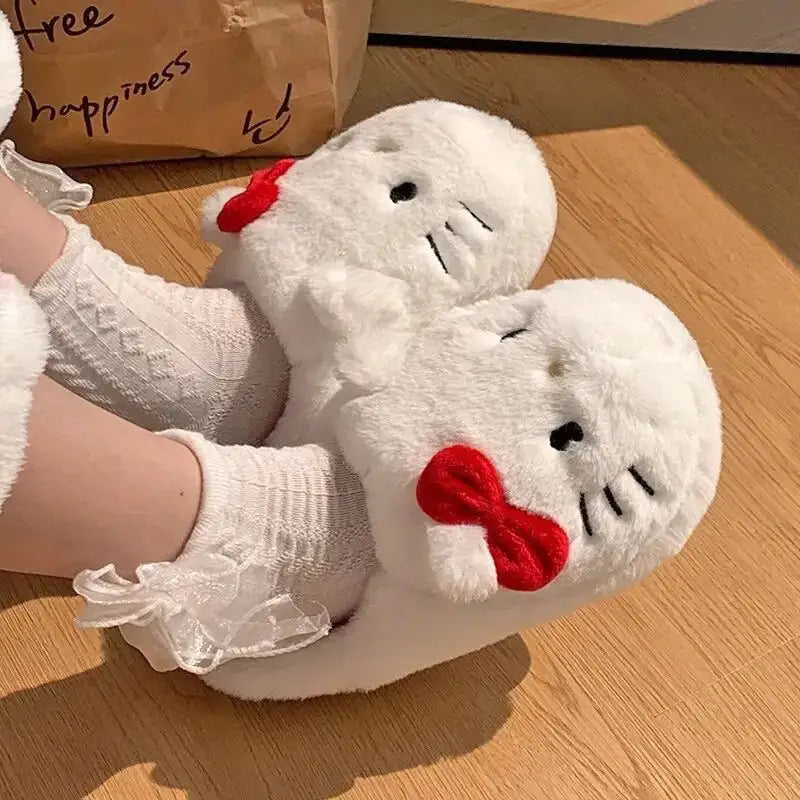 Hello Kitty Fluffy Slippers