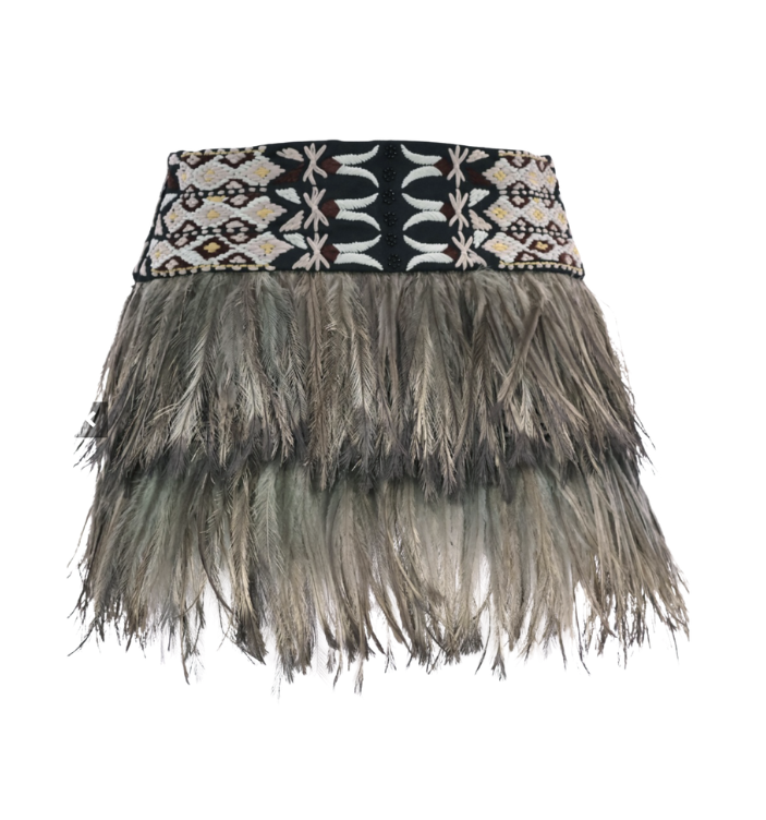Emu Feather Mini Skirt