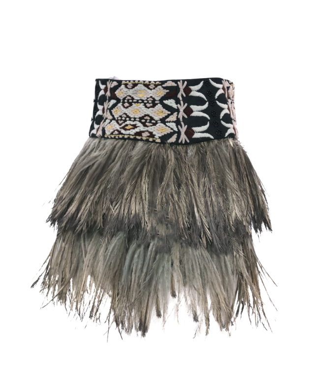 Emu Feather Mini Skirt