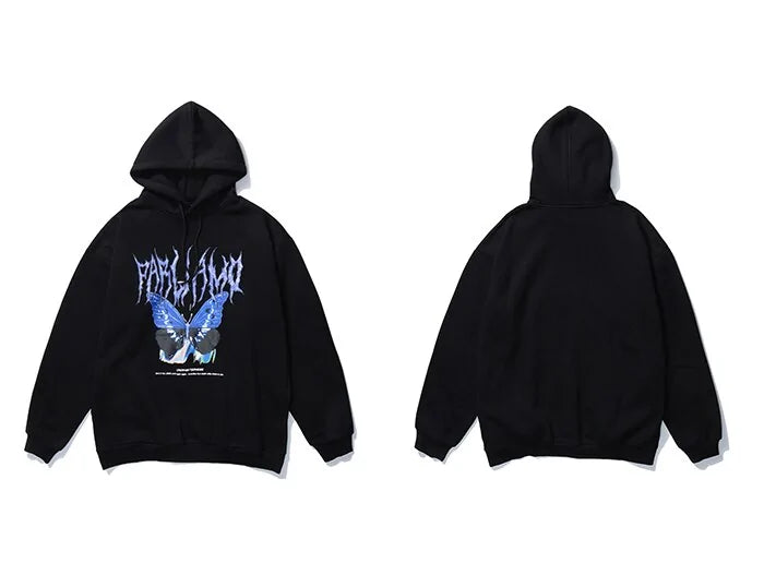 Unisex Butterfly Print Hoodie