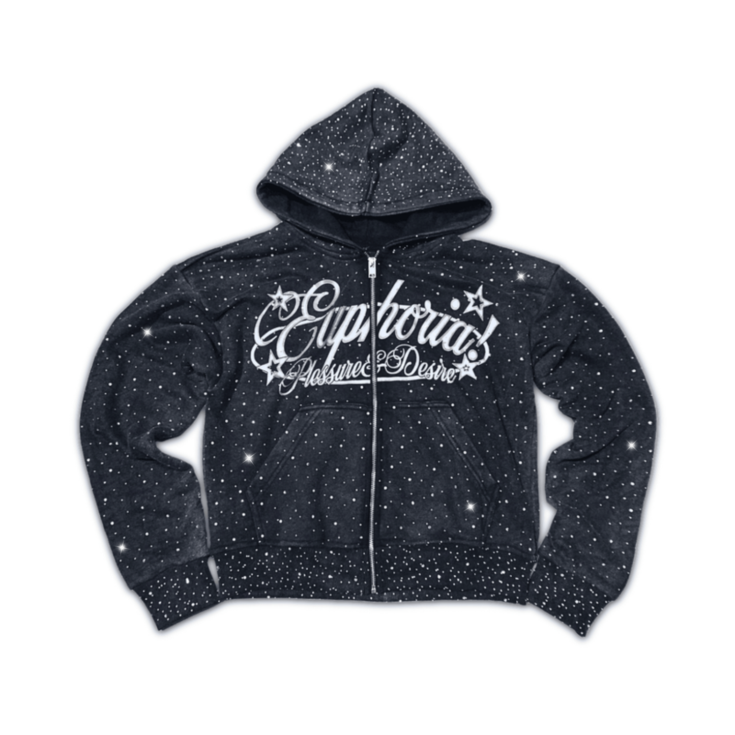 Diamond Zip Up - Gray