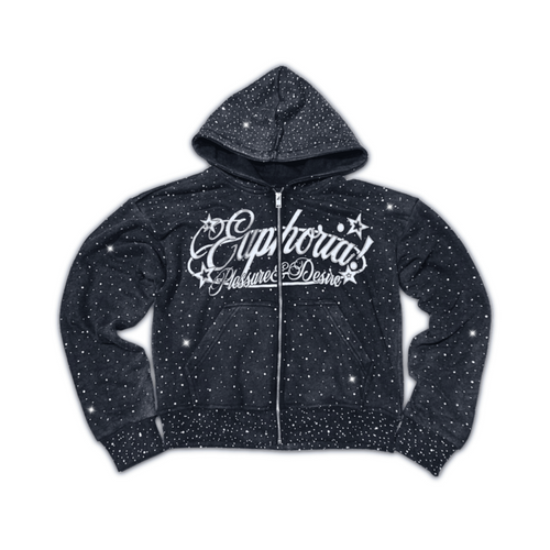 Diamond Zip Up - Gray