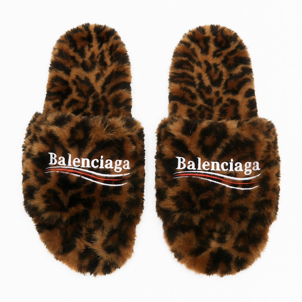 Balenciaga Fuzzy Slides