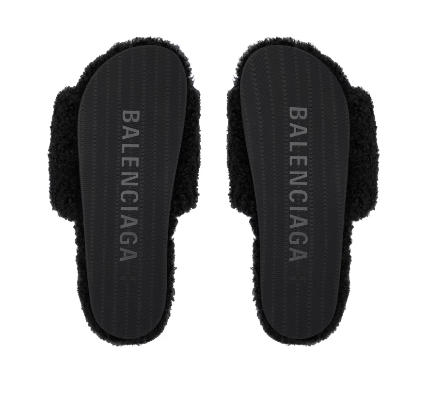 Balenciaga Fuzzy Slides