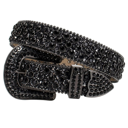 Rhinestone Belt for Men Women Shining Diamond Belt