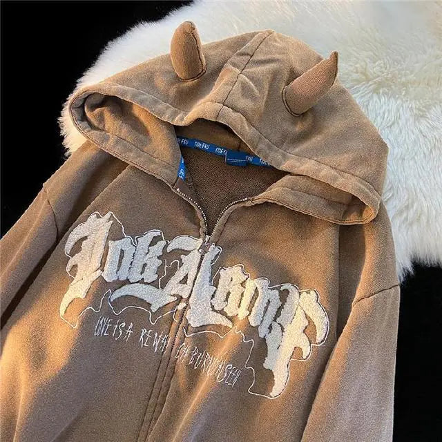 Y2K Horned Hoodie