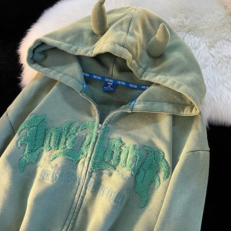 Y2K Horned Hoodie