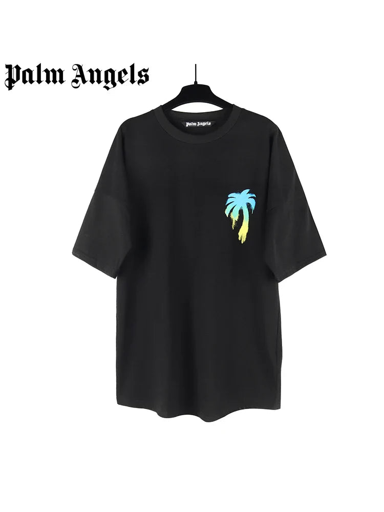 Palm Angels Round Neck T-Shirt for Men and Women