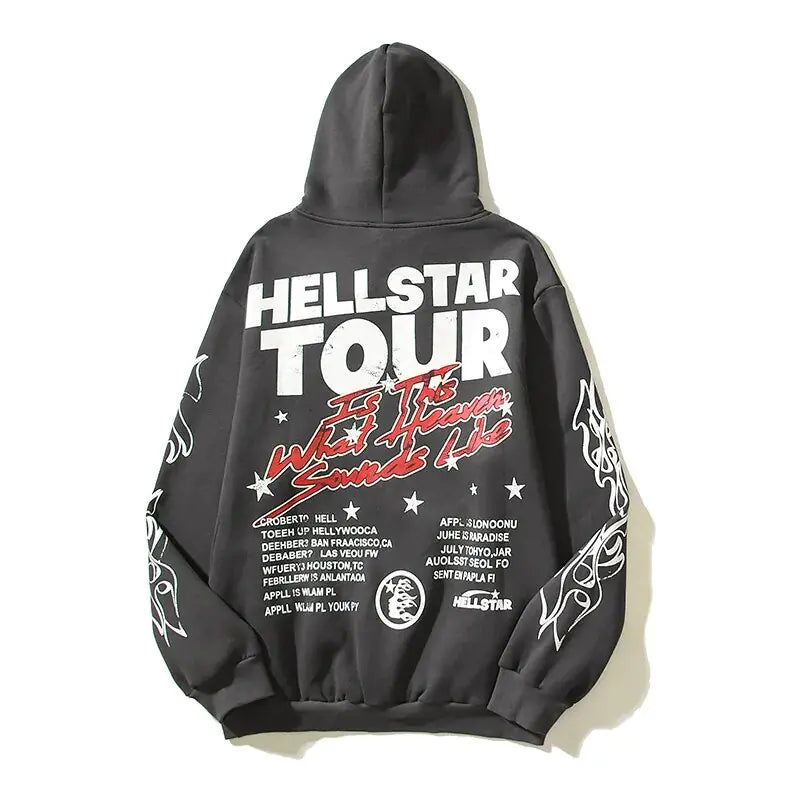 Hellstar Streetwear Grey Hoodie