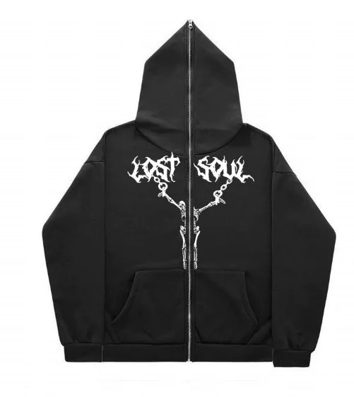 Y2K Grunge Zip-Up