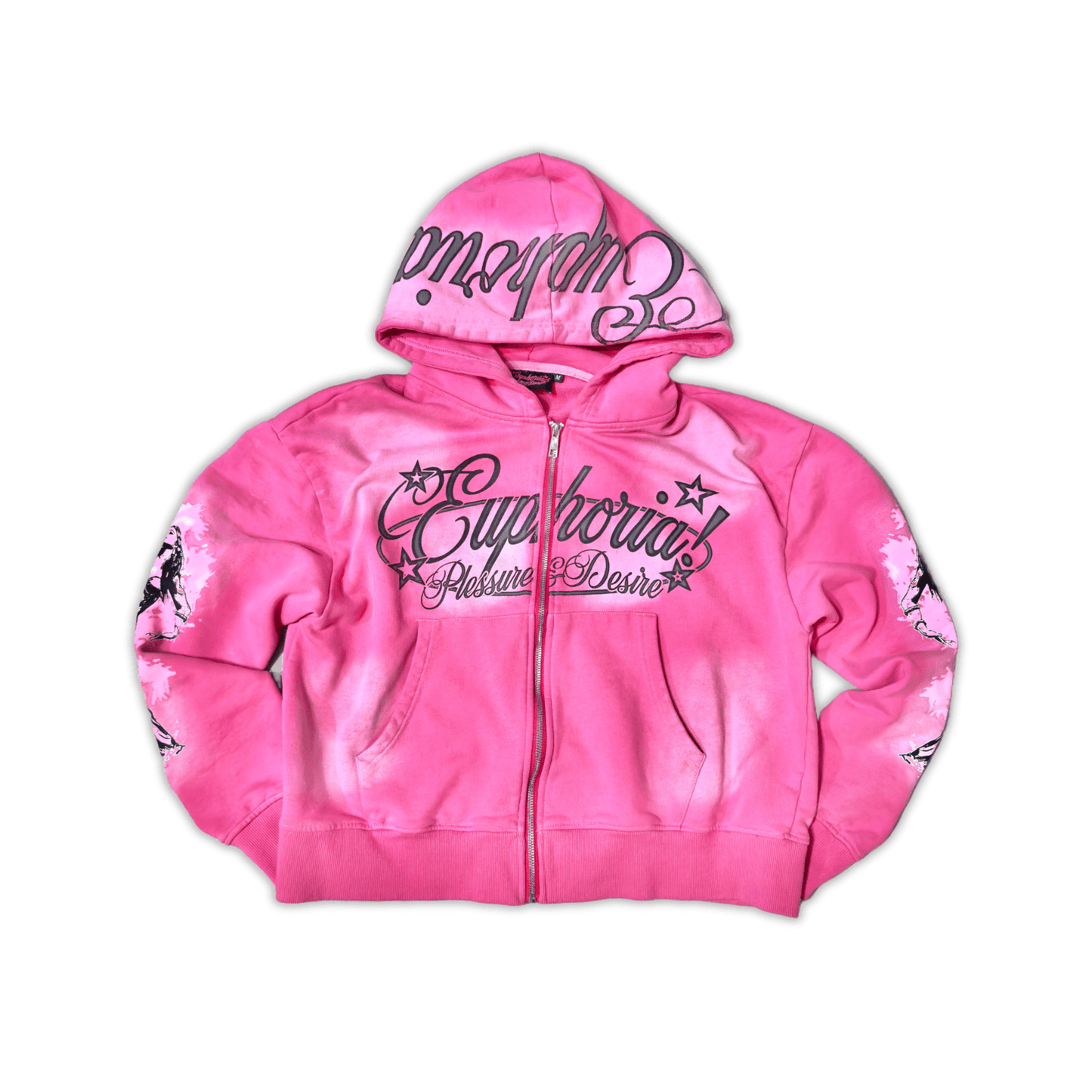 Pleasure & Desire Zip Up - Pink