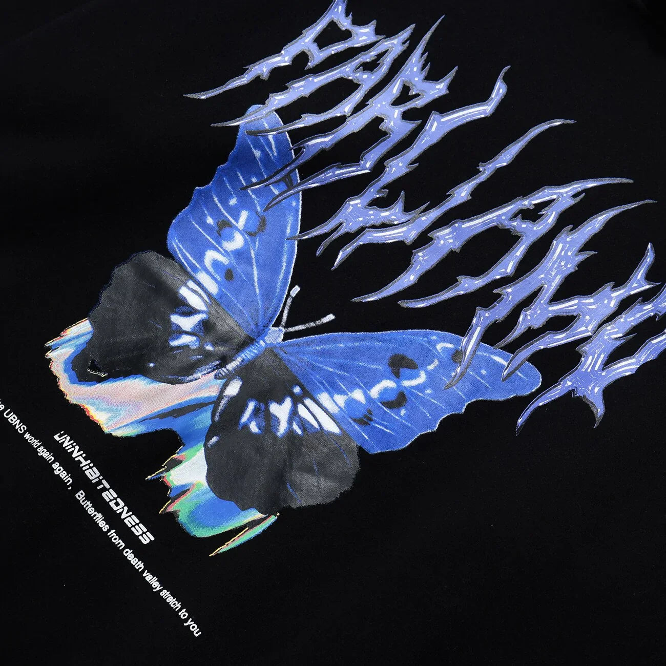 Unisex Butterfly Print Hoodie