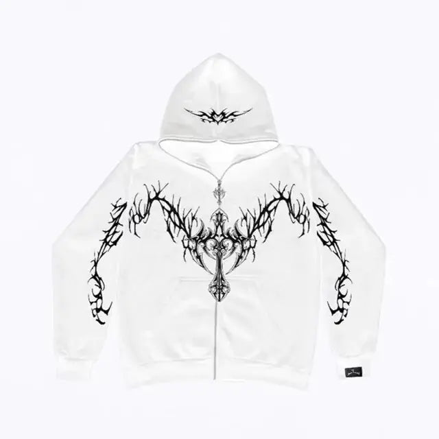 Y2K Grunge Zip-Up