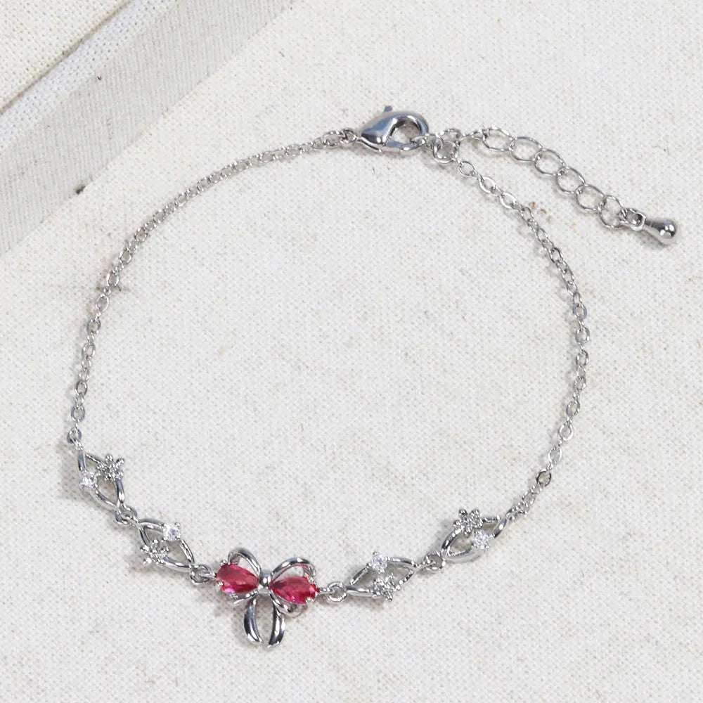 Y2K Rhinestone Chain Bracelet