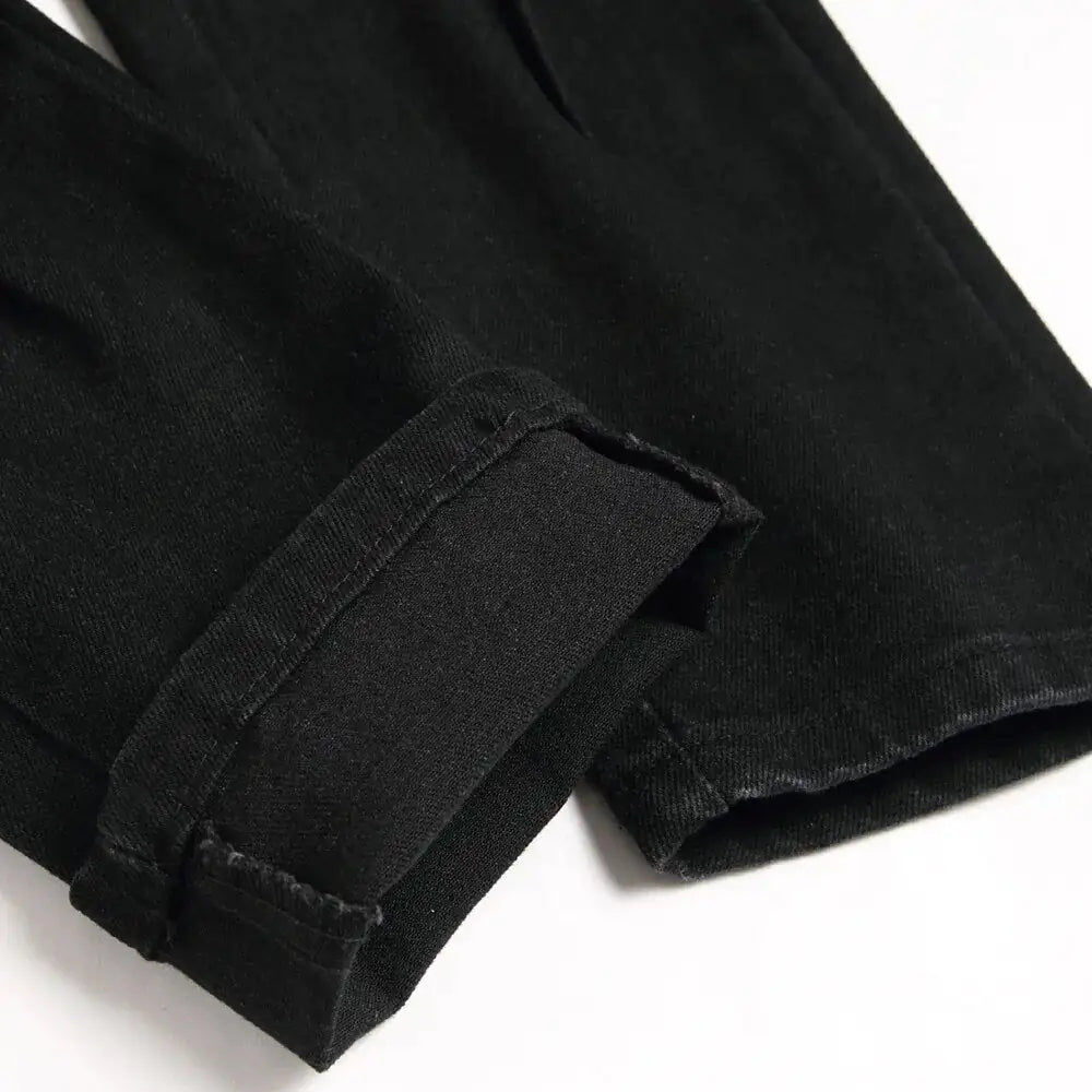 Solus LLC Black Python Jeans