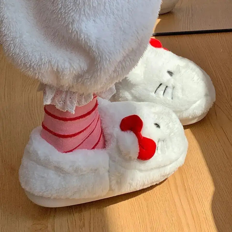 Hello Kitty Fluffy Slippers