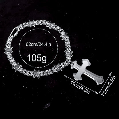 Phantom Cross Link Necklace