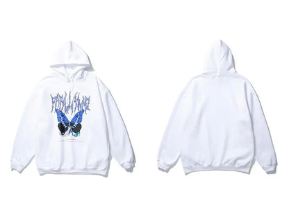 Unisex Butterfly Print Hoodie