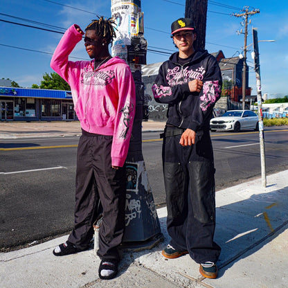 Pleasure & Desire Zip Up - Pink