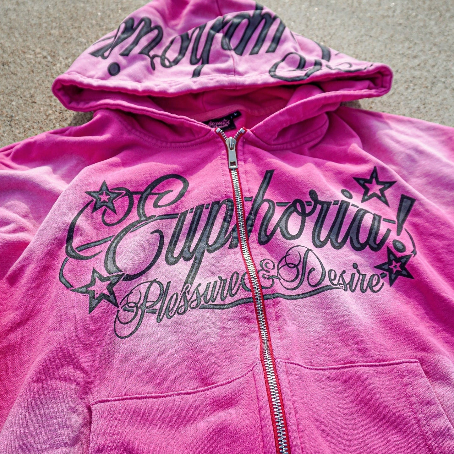 Pleasure & Desire Zip Up - Pink
