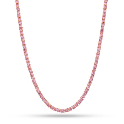 Pink 4mm Tennis Chain